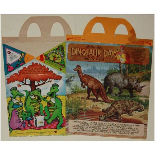1981 McDonalds Dinosaur Days Millions of Years Ago Happy Meal Box