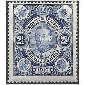 South Africa 1910 SG1 2 1/2d Deep Blue Mounted Mint ..