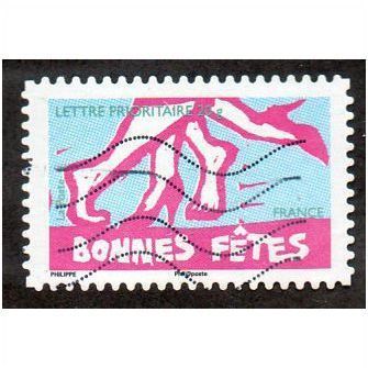 FRA 2008 (55c) 'GREETINGS -BONNES FETES' FINE USED (EBID11135)