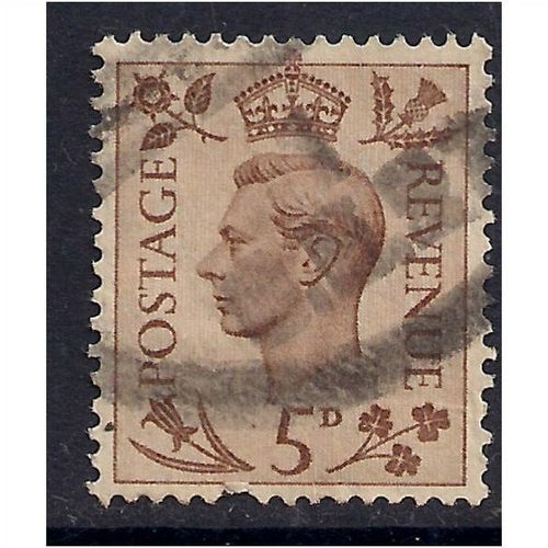 GB 1938 KGV1 5d Brown used stamp SG 469.(E464 )