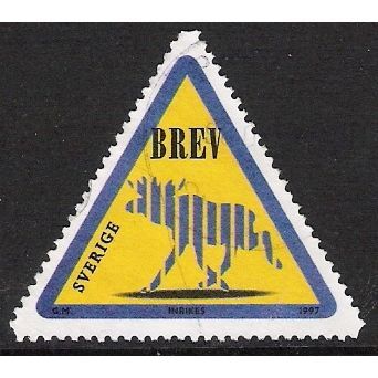 Fa 2030: letter multicoloured Greetings Stamp: Swedish Elk.