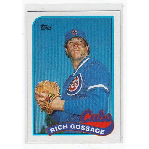 1989 Topps Rich Goose Gossage baseball card #415 –Cubs