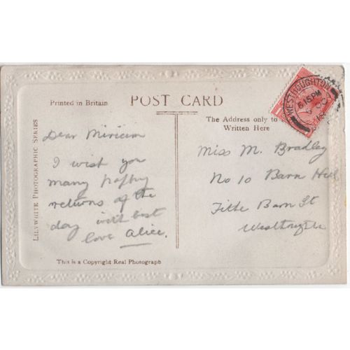 Lilywhite Song Postcard Heartiest Greetings on Your Birthday 2 Young Women
