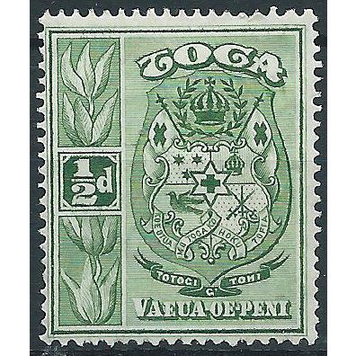 Tonga 1942 SG74 1/2d Yellow-Green Mounted Mint....