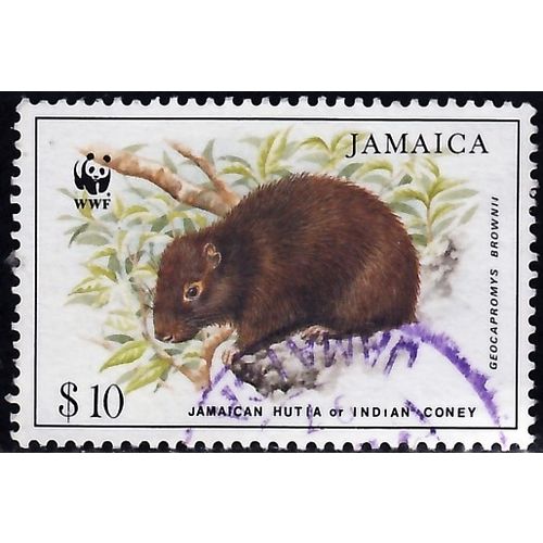 Jamaica, 1996 $10 Jamaican Hutia, SG 900 (Scott #858), used