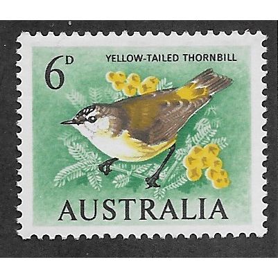 AUS 1964 U/M 6d 'BIRD - YELLOWTAILED THORNBILL' (EBID65-051)