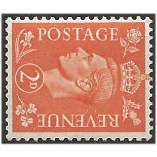 1941 SG488a 2d Pale Orange Wmk Sideways Mounted Mint . .. .