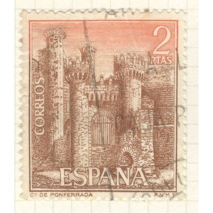 Spain 1967 - 2p reddish brown - Ponferrada - used