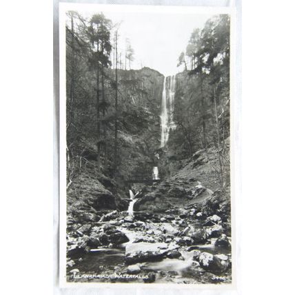 vintage postcard Llanrhaiadr Waterfalls