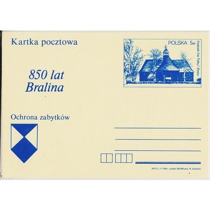 Poland. Prepaid Card. 1986 5zt 850 Lat Bralina. UnUsed