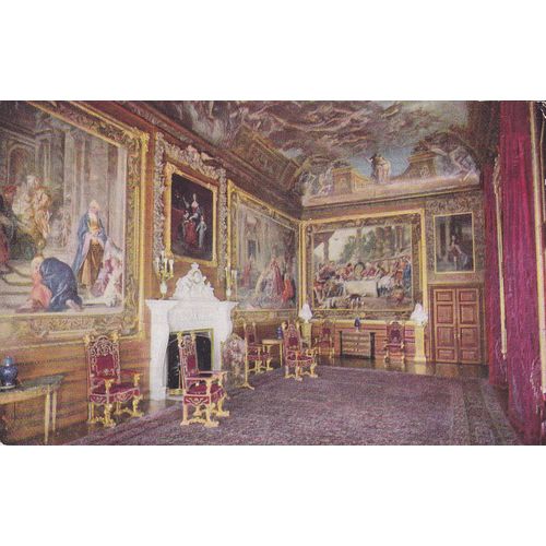 Queen's Presence Chamber State Apartments Windsor Castle Berkshire Postcard