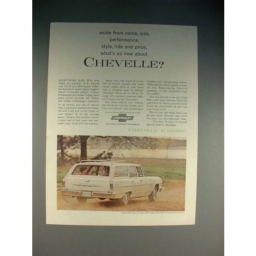 1964 Chevrolet Chevelle Malibu Station Wagon Ad