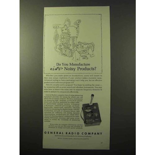 1964 General Radio Sound-Level Meter Ad - Noisy