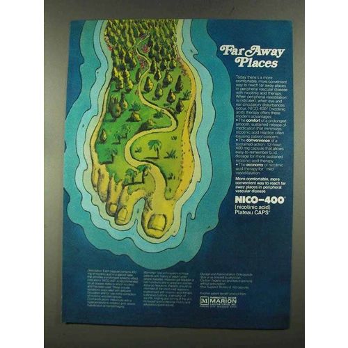 1972 Marion Laboratories NICO-400 Ad - Far Away Places