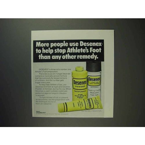 1973 Desenex Antifungal Ad - Stop Athlete's Foot