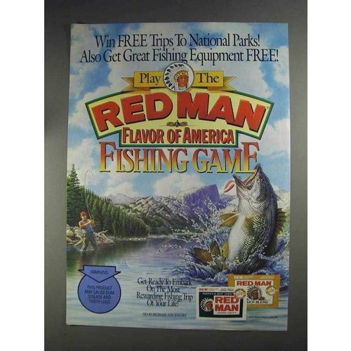 1991 Red Man Tobacco Ad - National Parks