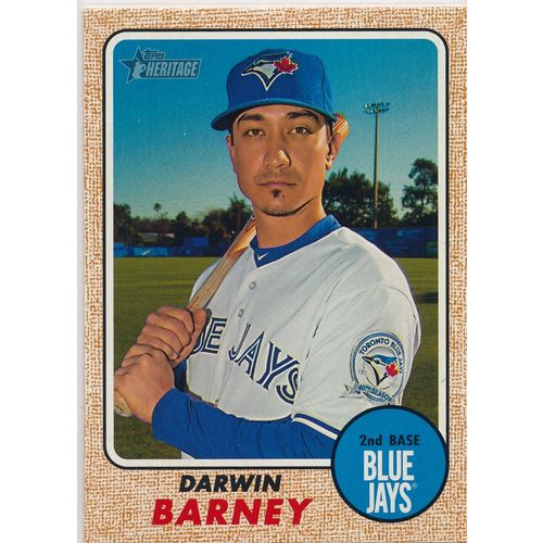 2017 Topps Heritage Baseball 312 Darwin Barney Toronto Blue Jays