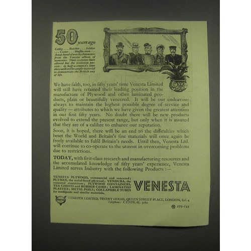 1949 Venesta Plywood Ad - 50 years ago