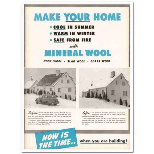 National Mineral Wool Association 1940 Vintage Catalog Insulation