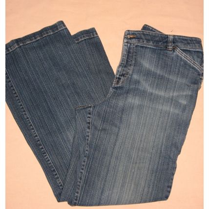Womens Izod Blue Jeans 14 Distressed Color 37 Waist