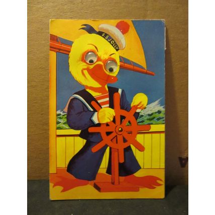 A NAVY DUCK used postcard as seen