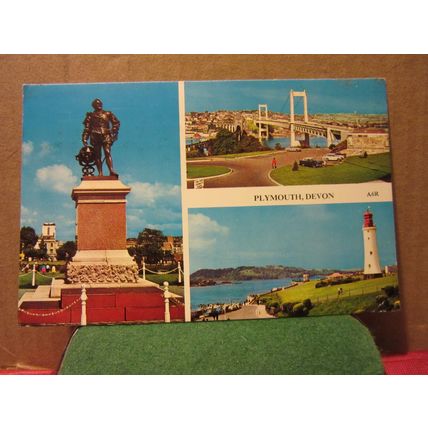 multiview, PLYMOUTH, DEVON used postcard by Harvey Barton 1978 pm =