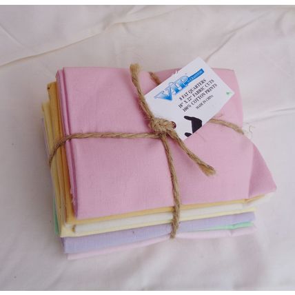 VIP Cranston Solid Color Fabric 8 FQ 18x22 Inch Cotton Sewing Quilting