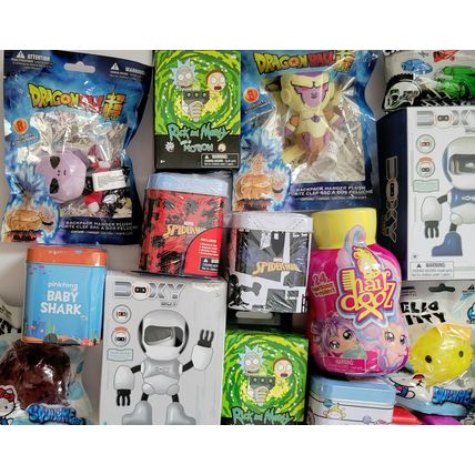 Toy Lot(12) Blind Bags,Tins, Random Rick & Morty-Marvel-Trolls- etc NEW.. Look!