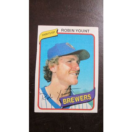 1980 Topps Robin Yount Milwaukee Brewers Card #265