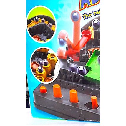1990's SKULL ISLAND a CHILDREN's GAME Twisty Marble Track COMPLETE FAIR to GOOD