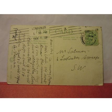 WATER LUSS, LOCH LOMOND. SCOTLAND used antique postcard Wrench series 1907 pm =