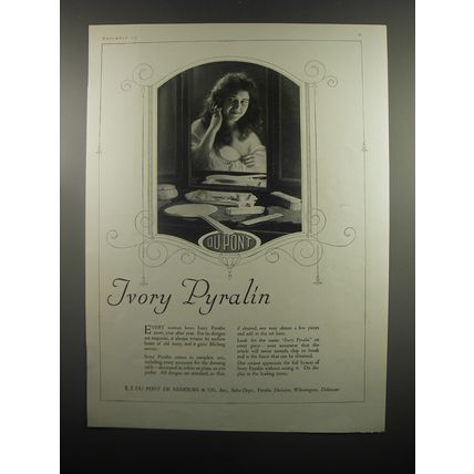1920 Du Pont Ivory Pyralin Advertisement