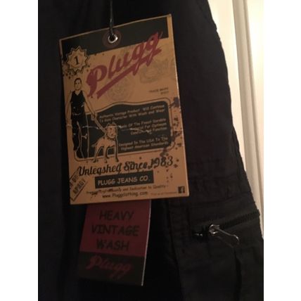 Plugg Men's Black Casual Capri Shorts wv Pockets Size 30