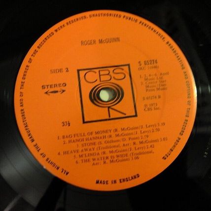 ROGER McGUINN LP The Byrds vinyl record 1973 original UK issue ROCK VGC