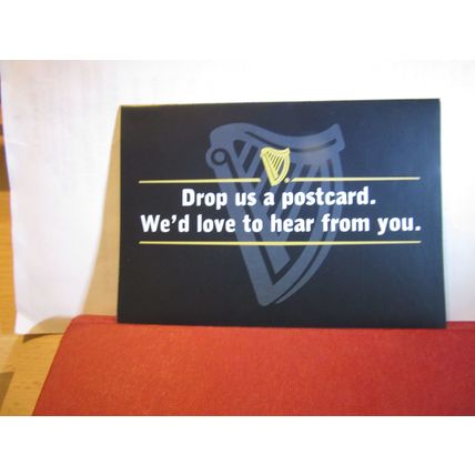 2001, SET OF 5 GUINNESS unused postcards in a card wallet with survey form =