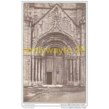 DURHAM CATHEDRAL, NORTH DOOR, CO DURHAM, ENGLAND, Postcard