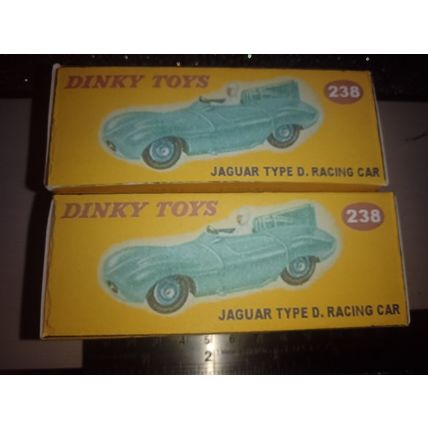 Dinky No238 Jaguar Type D- Replica / Repro Box