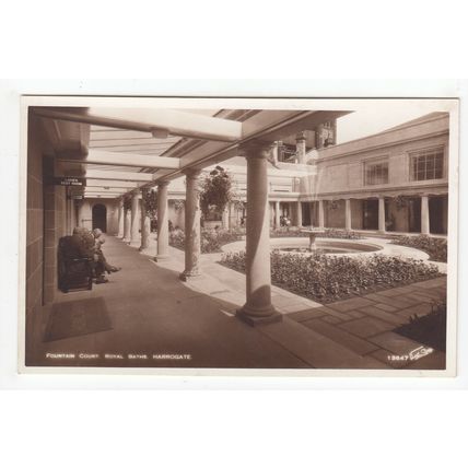 Fountain Court The Royal Baths Harrogate Postcard North Yorkshire 13647