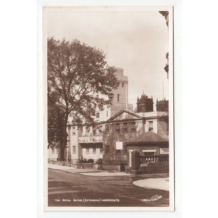 The Royal Baths Extension Harrogate Postcard North Yorkshire 13624