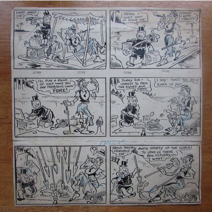 ORIGINAL ARTWORK - CLARENCE CASTAWAY JOKER COMIC NO. 298