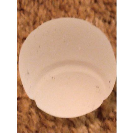 Frosted Glass Tennis Ball 2.25 Inch Desktop Office Paperweight Surface Scratches