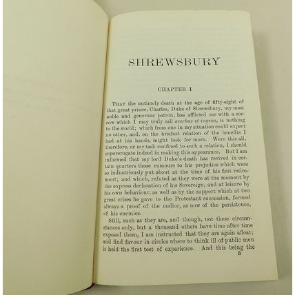 Antique Leather Bound Book Shrewsbury A Romance By S Weyman 1911 Evans Family
