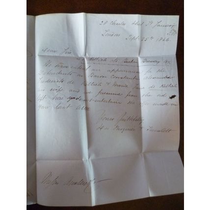 1866 GB QV 1d Red stamp AD Plate 100 entire Fisher De Rellich Pasquier Burton
