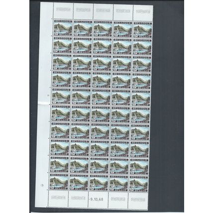 Belgium stamps. 1968 Tourist Publicity block of 50 MNH (AM287)
