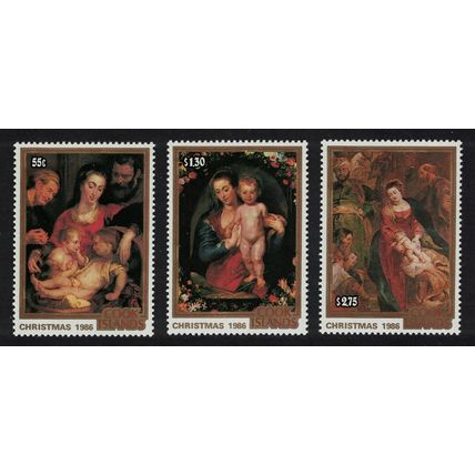 Cook Is. Paintings by Rubens Christmas 1986 MNH SG#1080-1082
