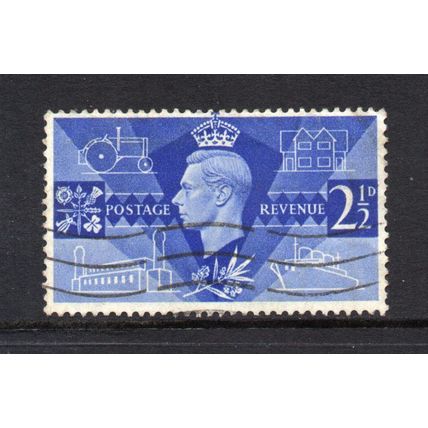 George VI - 1946 - 2½d Victory (sg491) Used #1