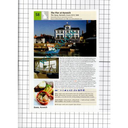 Maison Talbooth Dedham Essex / The Pier At Harwich Essex - 2011 Advert
