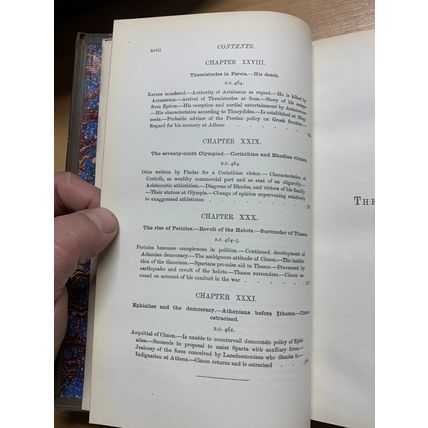 RARE* 1875 "THE AGE OF PERICLES - POLITICS & ARTS OF GREECE" VOL 1 BOOK (P5)