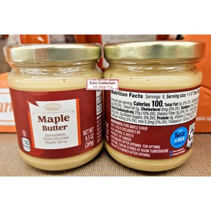 Berryhill Maple Butter Spreadable Slow-Churned Maple Syrup 9.5oz 269g (2 Jars)