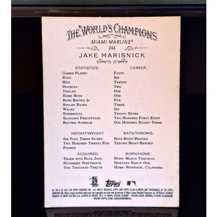 JAKE MARISNICK 2014 TOPPS ALLEN GINTER ROOKIE BASEBALL CARD #244
